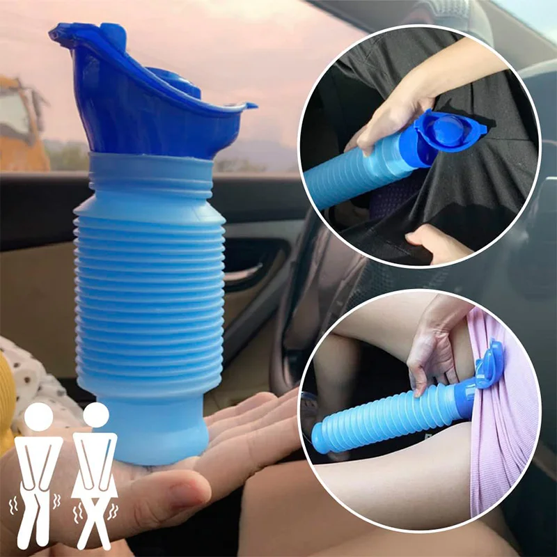 Outdoor Camping Toilet - 750ml Portable Adult Urinal Outdoor Camping