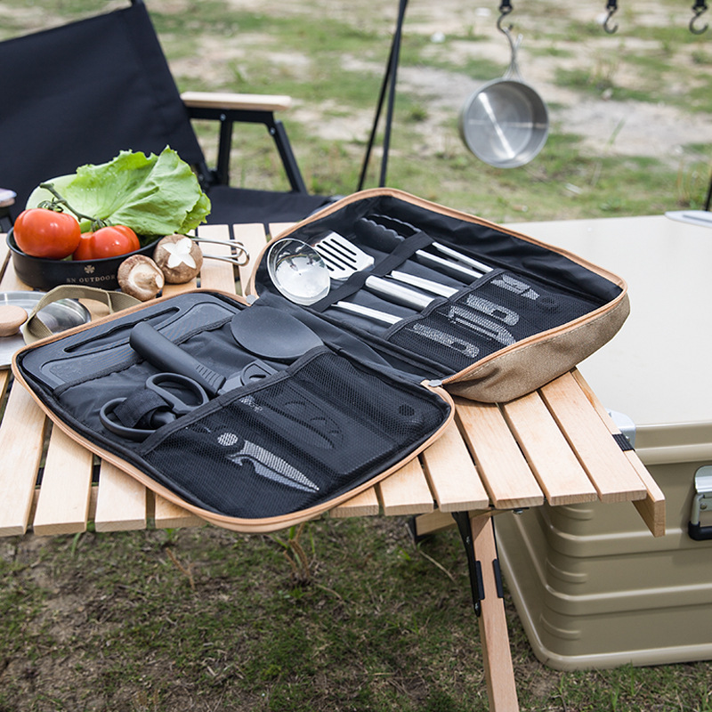 8pcs Camping Kitchen Cookware  - Outdoor Camping Kitchen With Sink review and price