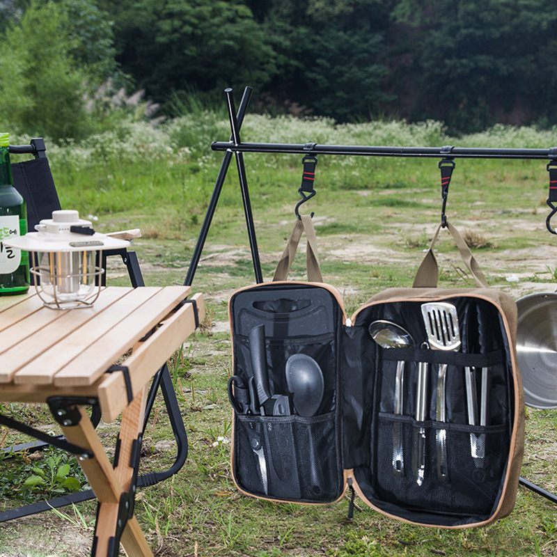 8pcs Camping Kitchen Cookware  - Outdoor Camping Kitchen With Sink review and price