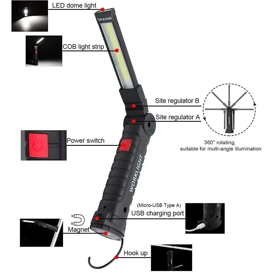 Portable LED Flashlight with M - Outdoor Camping Lights review and price