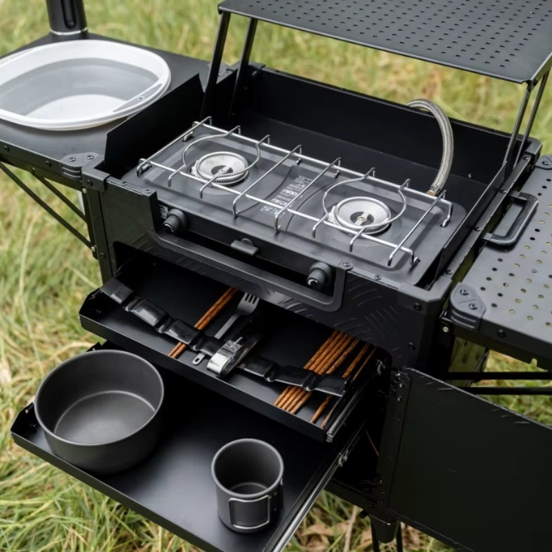 All-In-One Foldable Outdoor Ca - Outdoor Camping Kitchen With Sink review and price