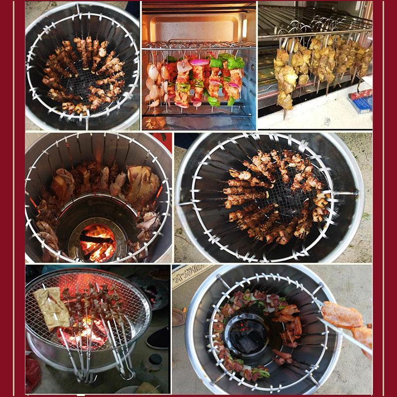 BBQ Skewers Stainless Steel 40 - Outdoor Camping Kitchen review and price
