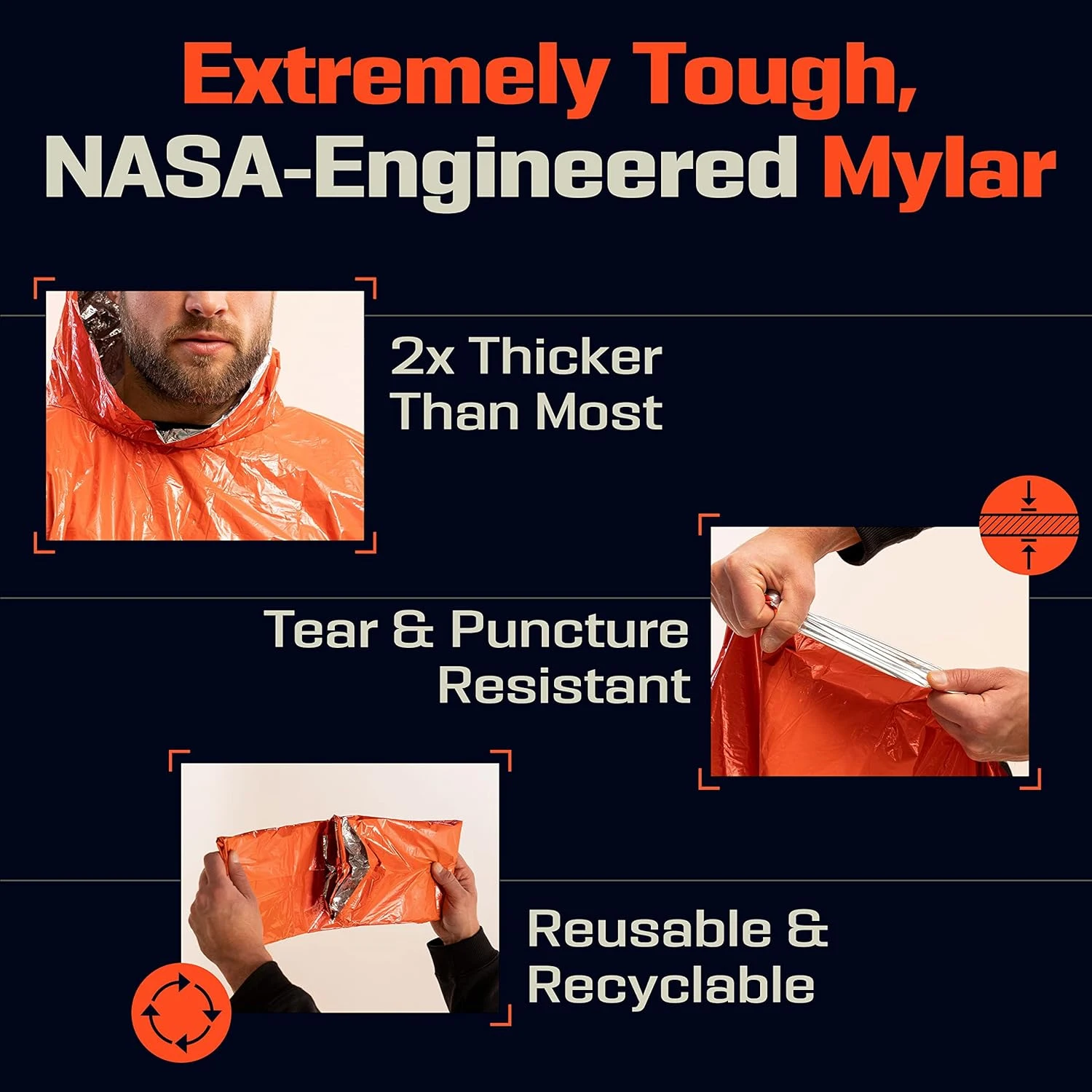 Emergency Rain Poncho Thermal  - Camping Rain Poncho review and price