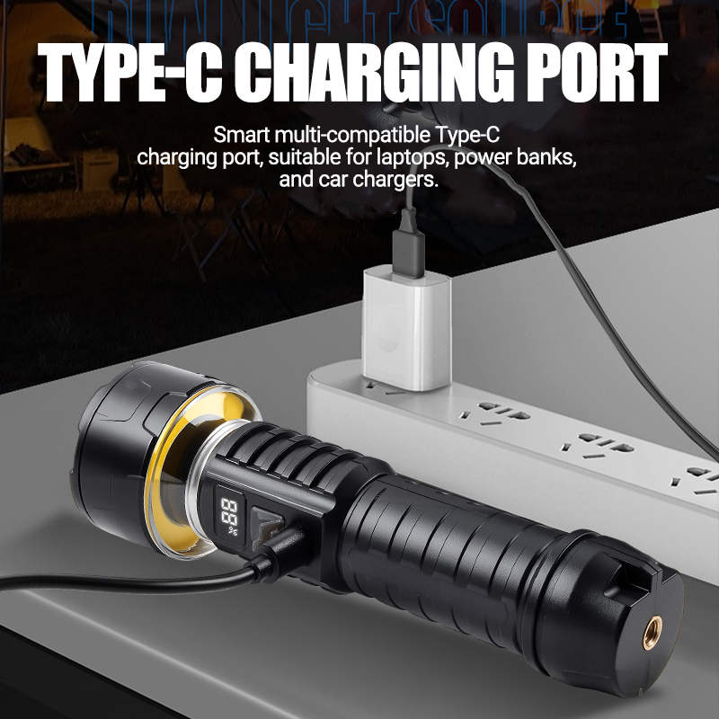 COB LED Flashlight Rechargeabl - Outdoor Camping Lights review and price