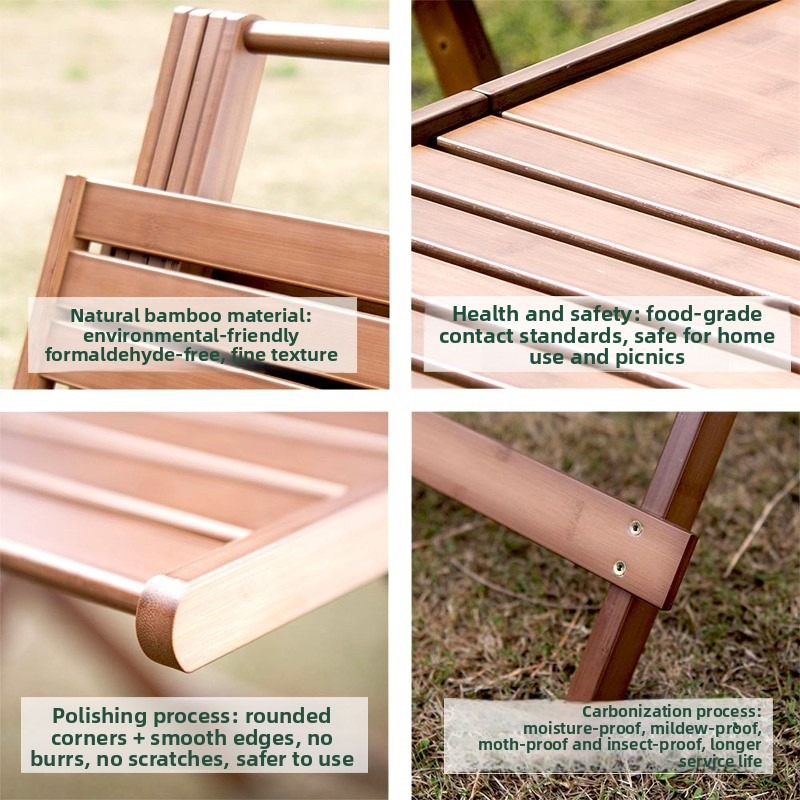 Portable Bamboo Folding Vendor - Outdoor Camping Rental review and price