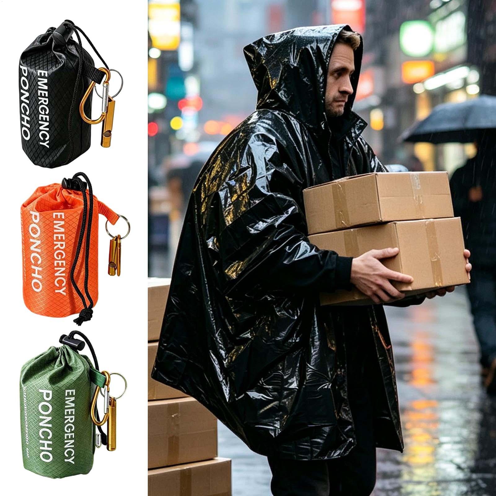 3pcs Survival Emergency Rain P - Camping Rain Poncho review and price