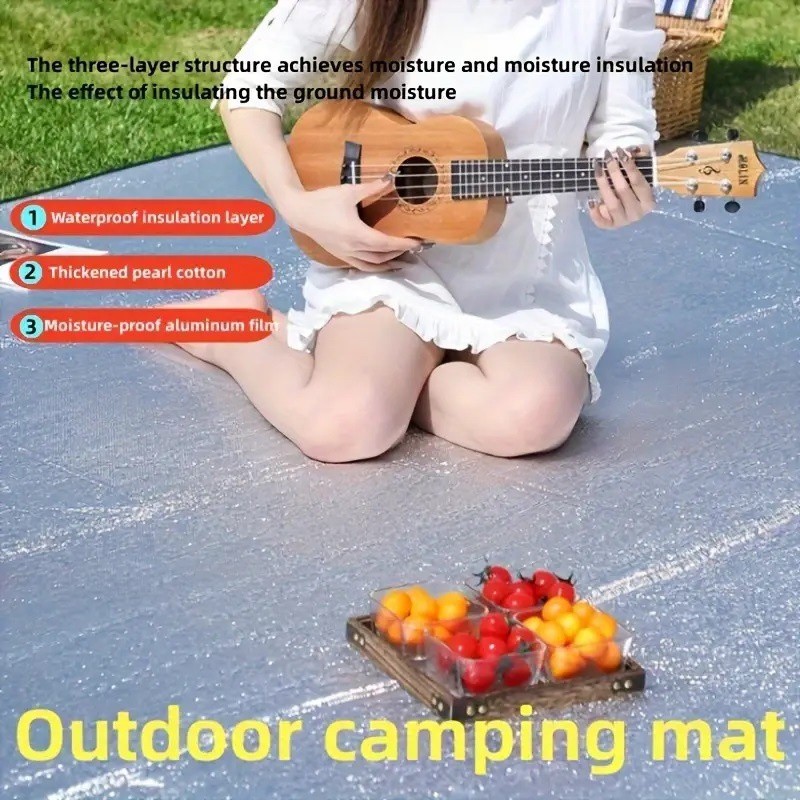Camping Mat Foam Foil Blanket  - Outdoor Camping Rug Waterproof review and price