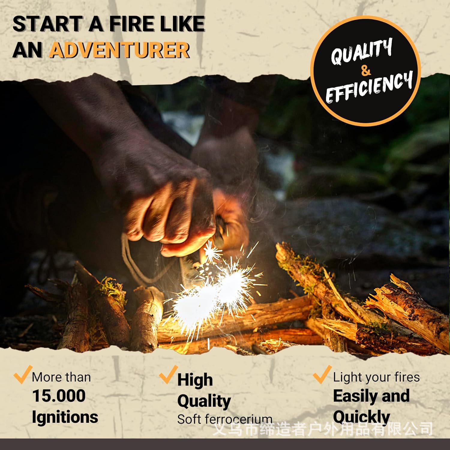 Portable Outdoor Flint and Ste - Fire Starter Flint review and price