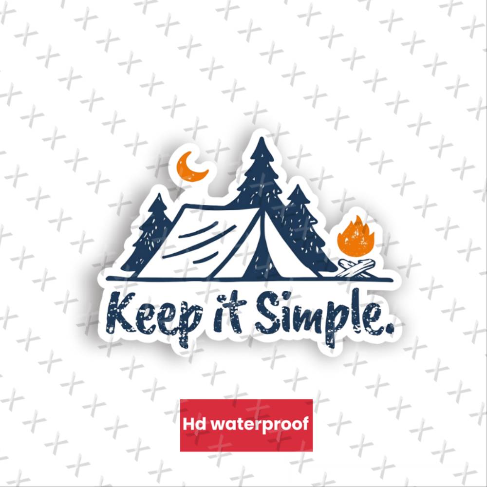 Irregular Shaped Self Adhesive - Outdoor Camping Wallpaper review and price
