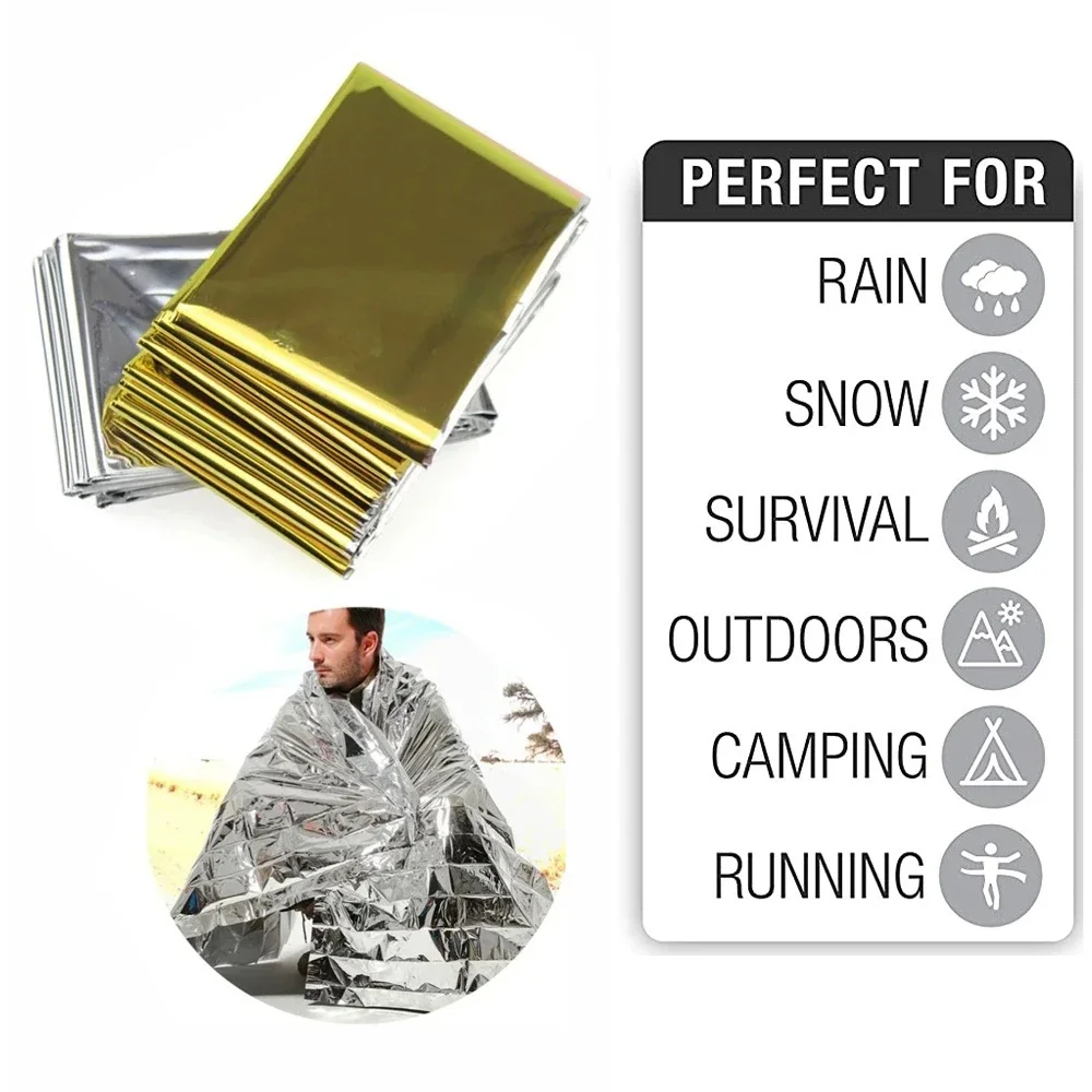 5Pcs Emergency Thermal Blanket - Outdoor Camping Rug Waterproof review and price