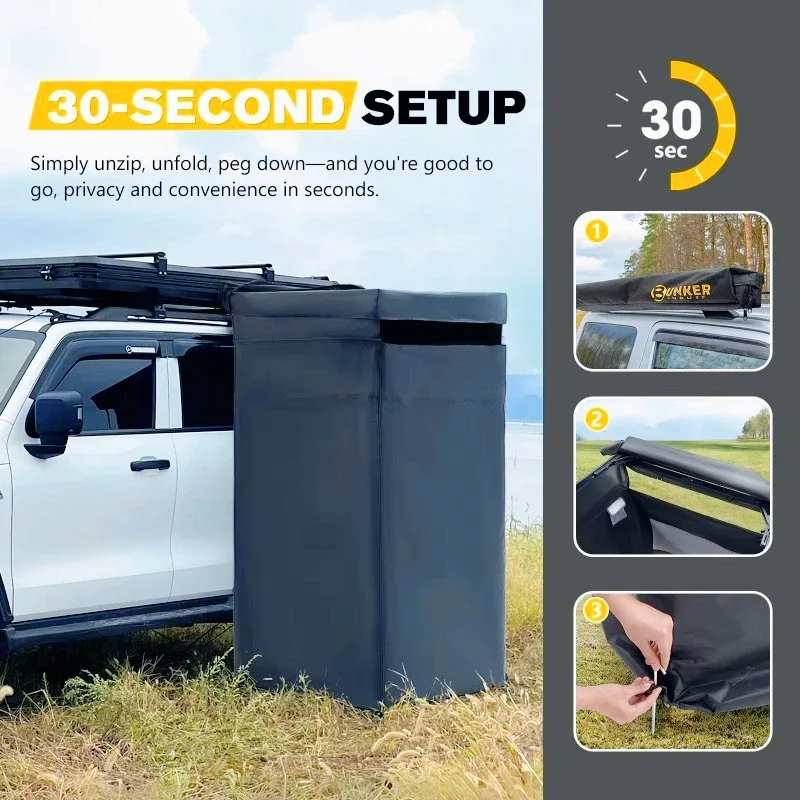 Adjustable Height Car Side Toi - Outdoor Camping Toilet review and price
