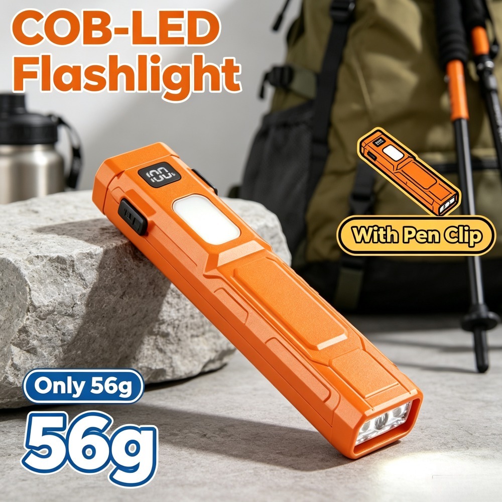 COB LED EDC Flashlight Pen‑Cli - Outdoor Camping Lights review and price