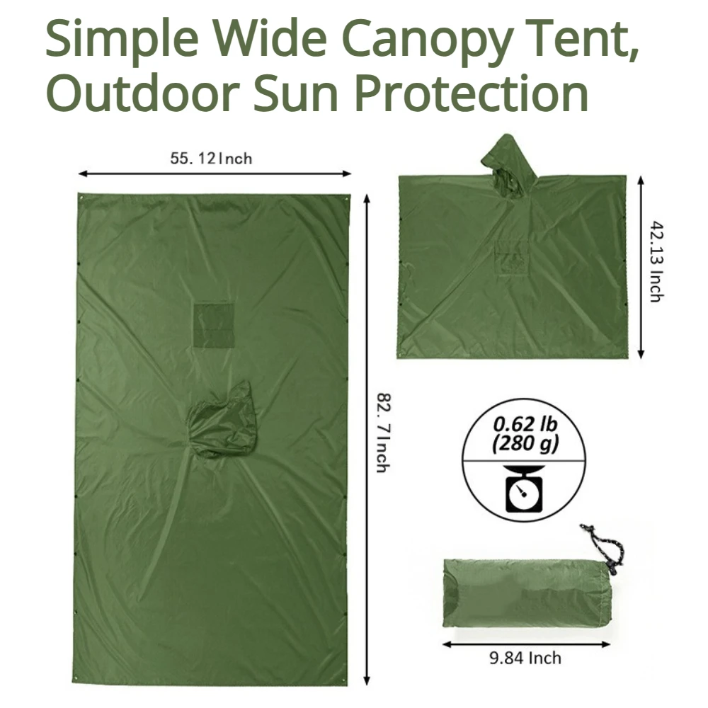 2026 For Camping Hiking 3-in-1 - Camping Rain Poncho review and price