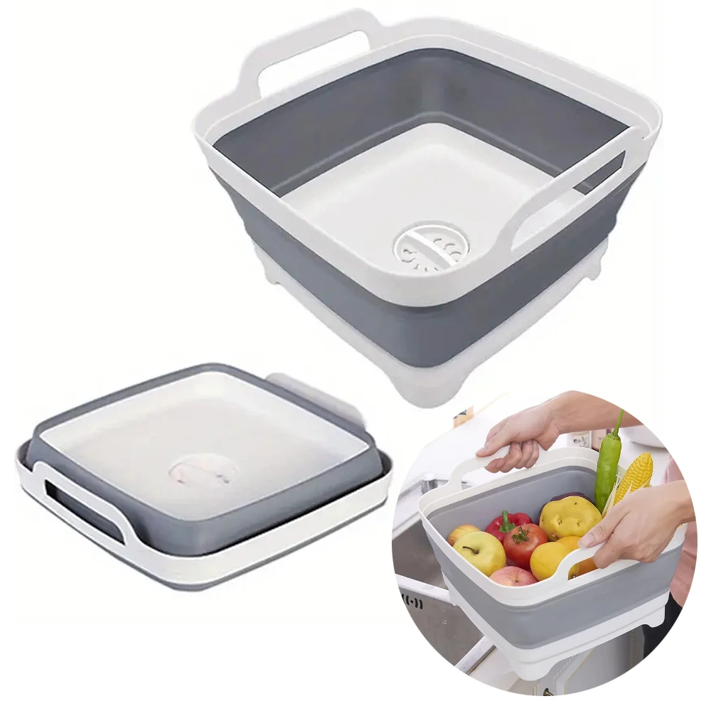 1Pc Square Fruit Vegetable Was - Outdoor Camping Kitchen With Sink review and price
