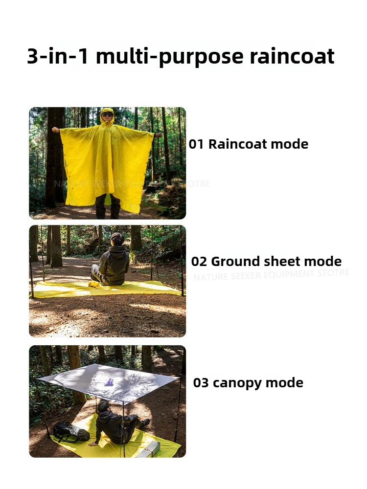 15D/210T Raincoat Waterproof R - Camping Rain Poncho review and price